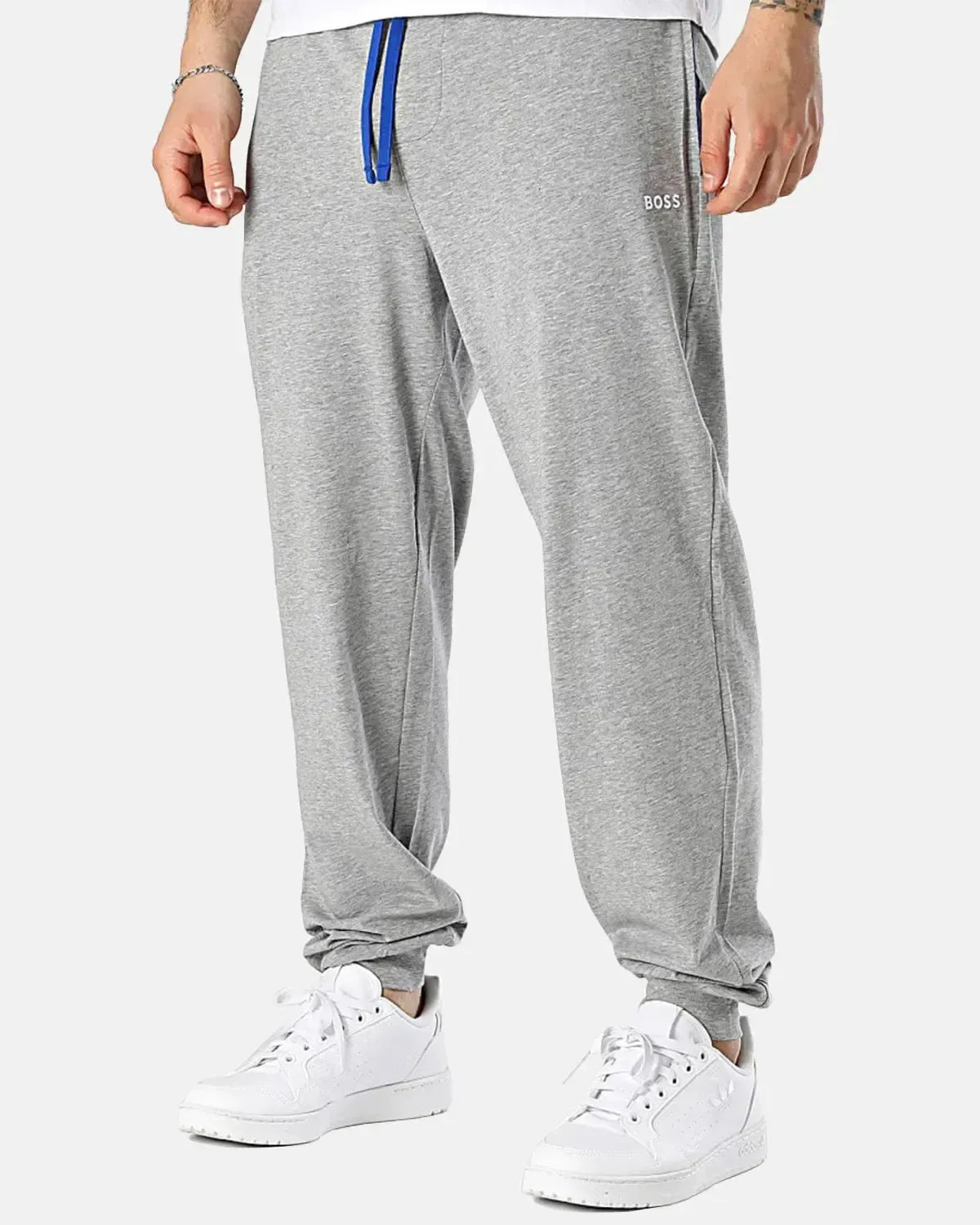 BOSS MIX AND MATCH TRACKSUIT BOTTOMS HEATHER GREY