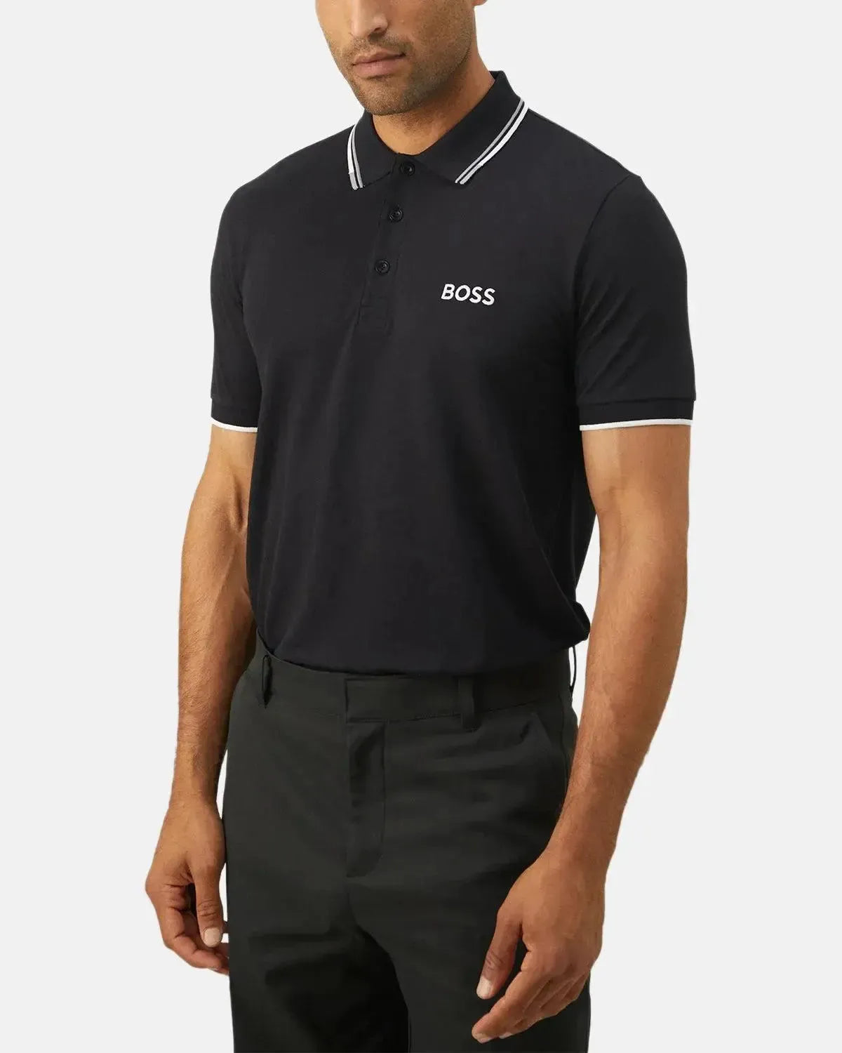 BOSS PADDY PRO POLO SHIRT DARK BLUE GREY