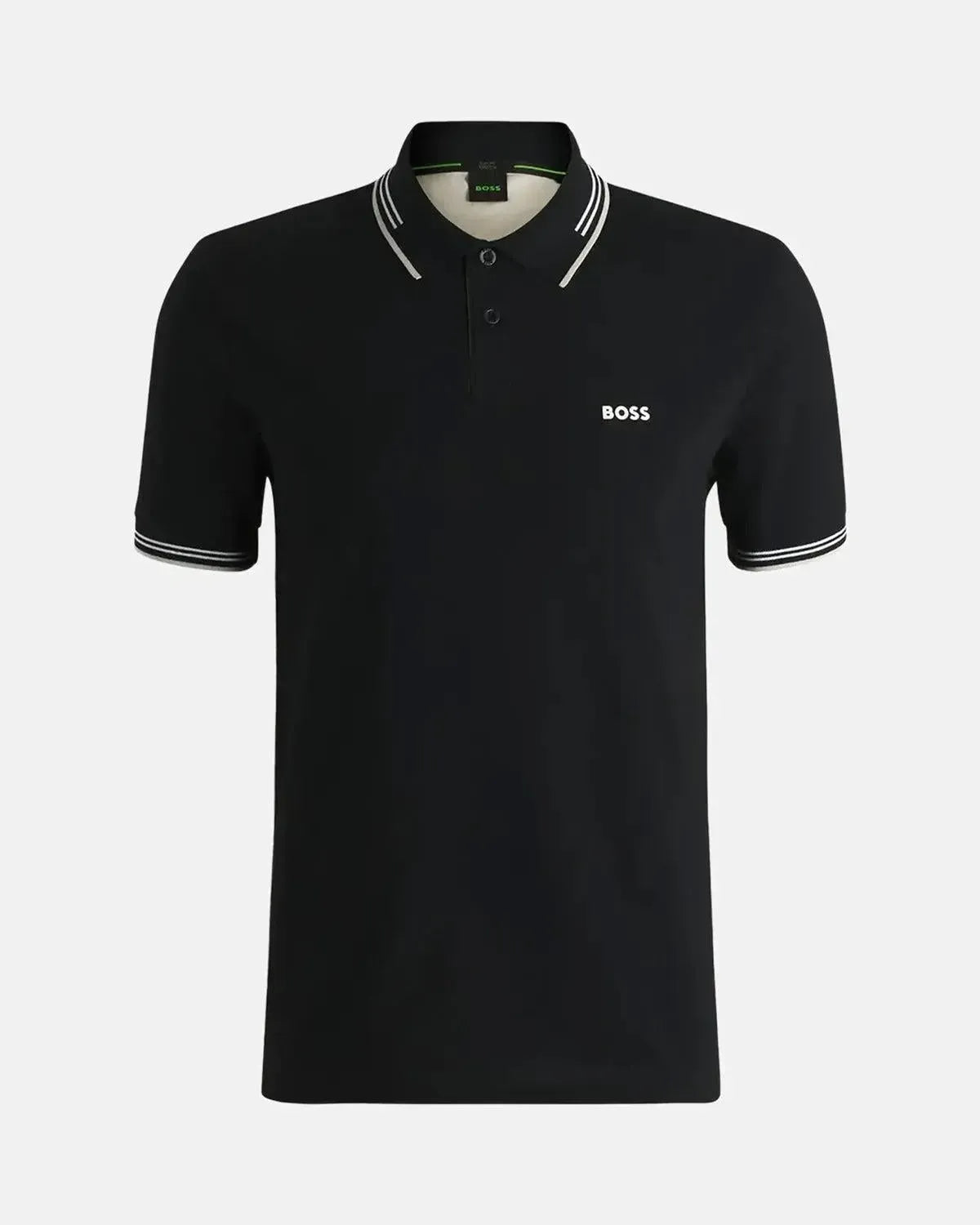 BOSS PAUL SLIM FIT POLO SHIRT BLACK