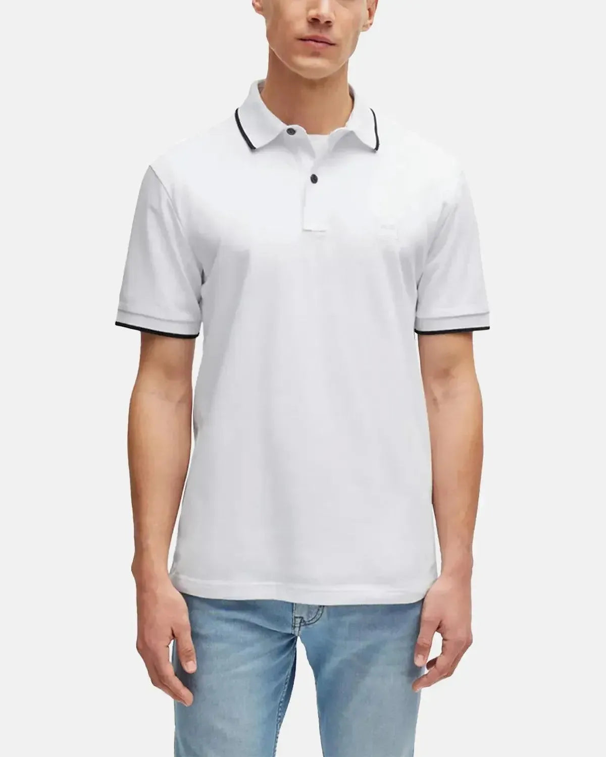 BOSS PASSERTIP POLO SHIRT WHITE