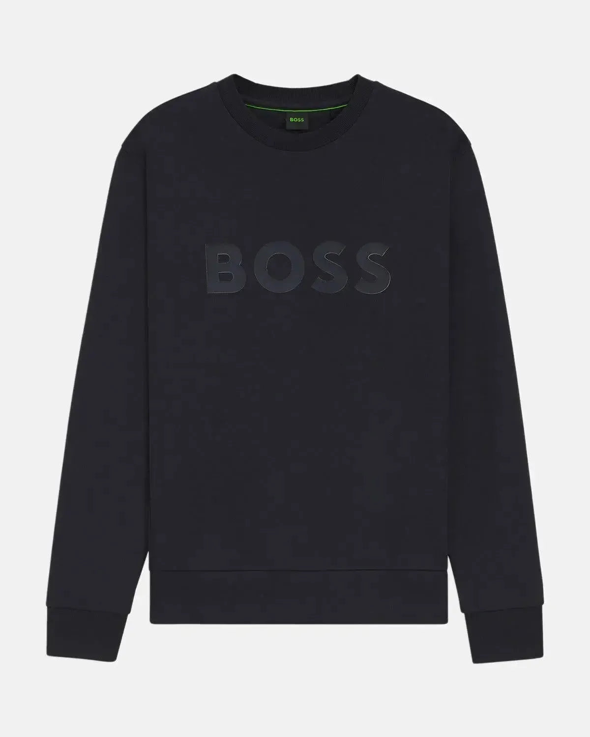 BOSS SALBO SANDWICH LOGO SWEATSHIRT DARK BLUE